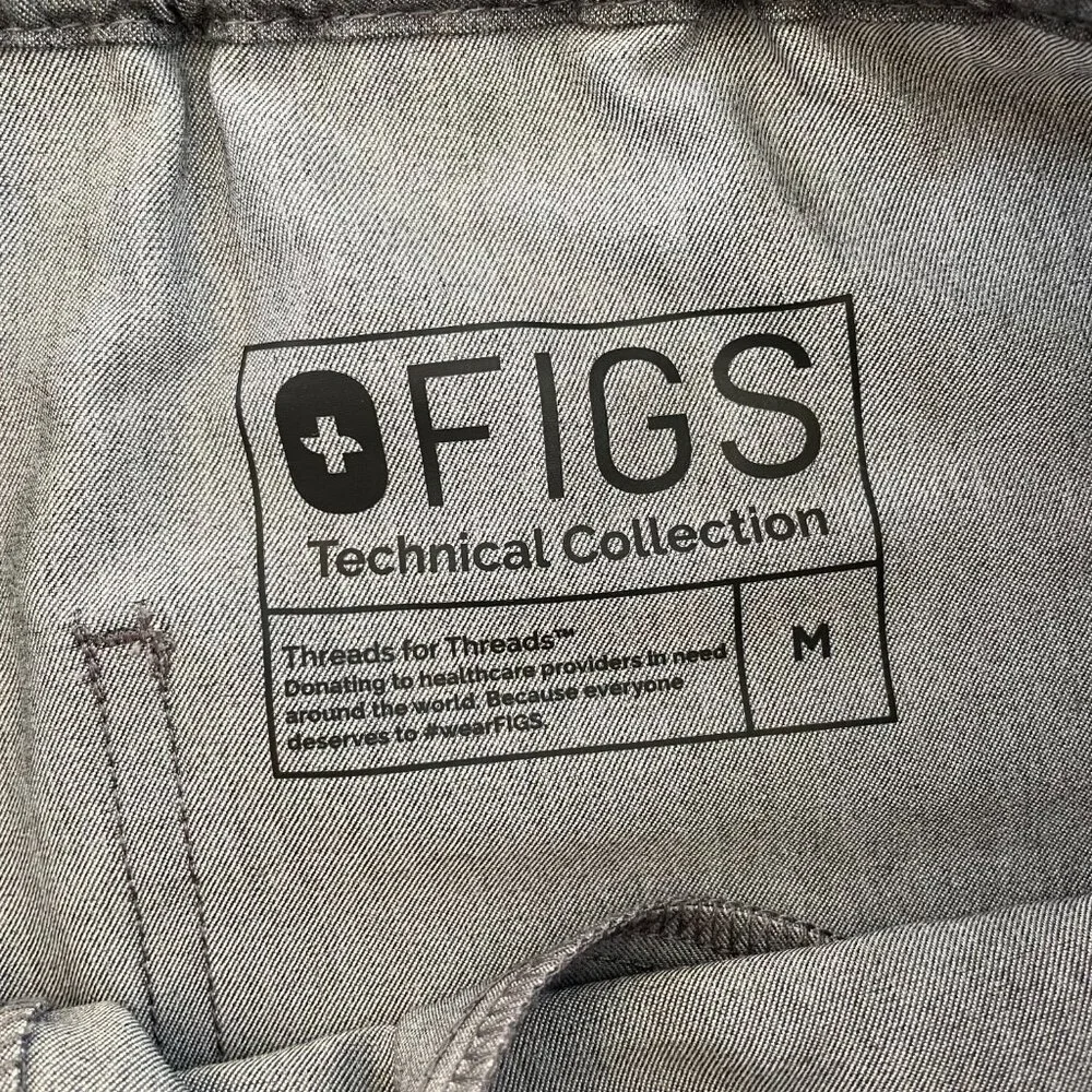 FIGS Pisco Men’s Basic Scrub Pants Technical Collection Graphite Fm4500 Sz Med
